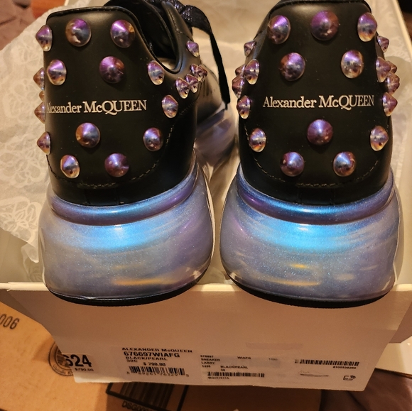 Alexander McQueen Women's Sneakers Sz EU 39 (2 colors Black & White) - Picture 13 of 16